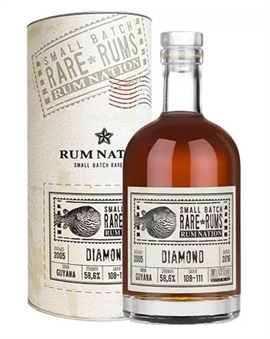Rum Nation Rare Rums 2005/2016 Small Batch Cask Strength Guyana Diamond Rom 58,6%